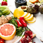 Organic food background