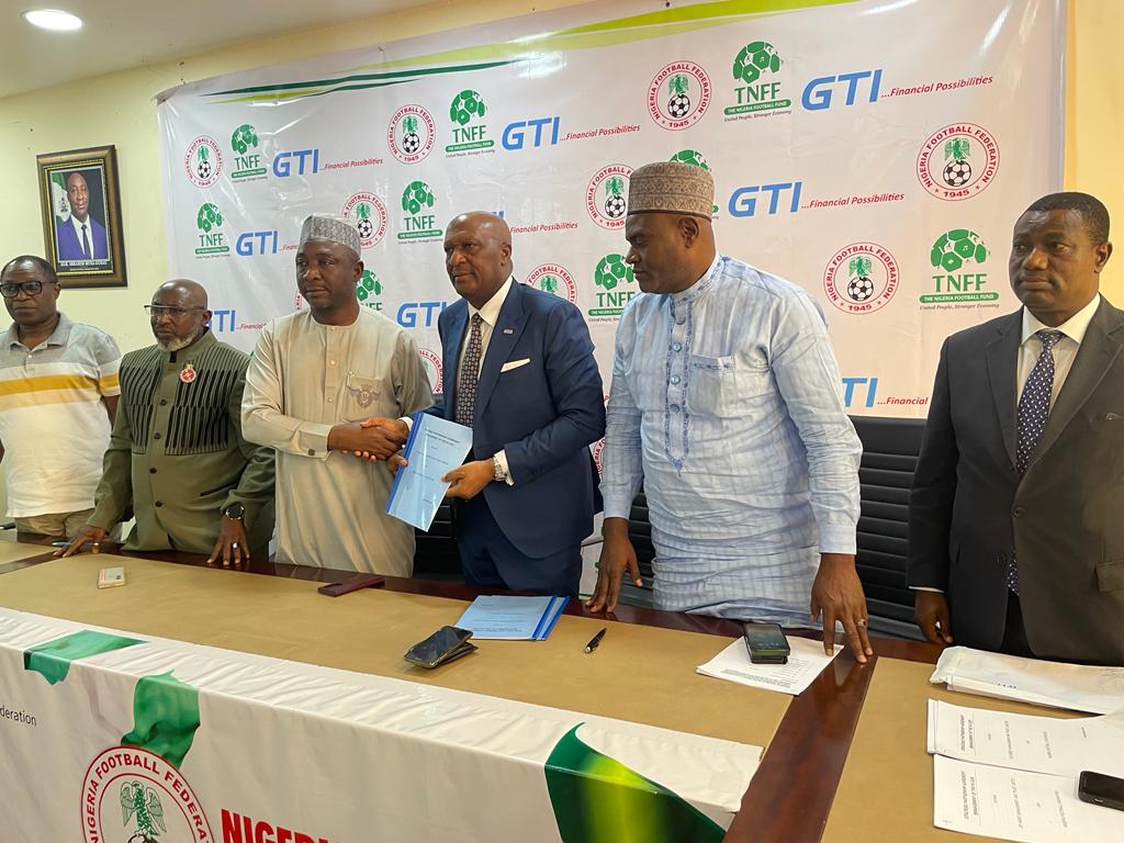 PHOTO OF NFF AND GTI PARTNERSHIP DEAL ON FA CUP